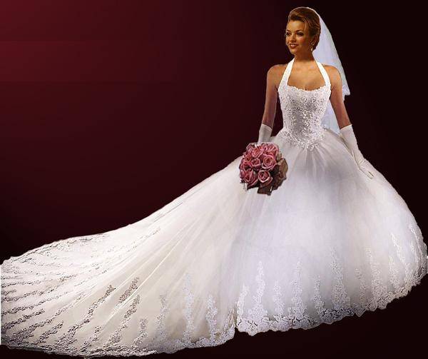 Wedding dress made to fit