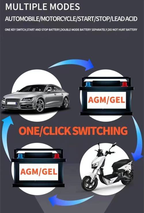 12V 10A 24V 5V Pulse Repair Smart Detection Battery Charger