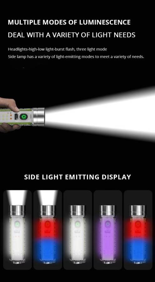 Ziguang Banknote Detector Mini Multi-Functional Flashlight Fluorescent Work Lamp