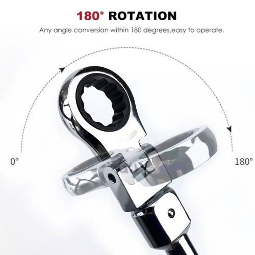 20PCS Detachable Swivel Head Ratchet Wrench Repair Tool Set