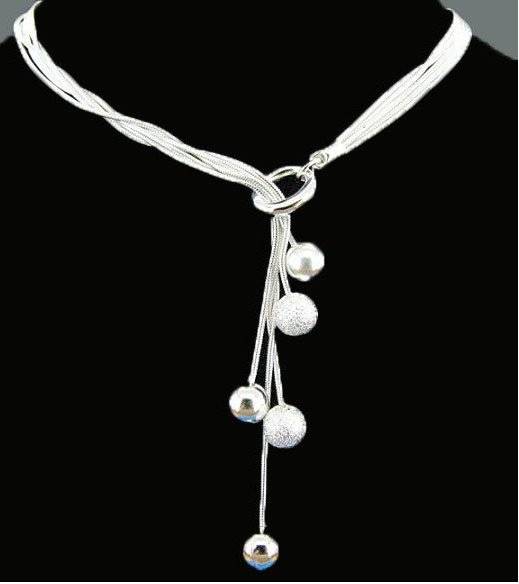 Small O Hanging Ball 925 Silver Necklace**Value R1471**