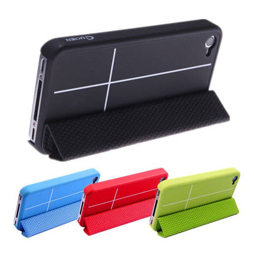 Smart Case Magnetic Adsorption Smart Cover Multi-function Stand Case For iPhone 4/4S