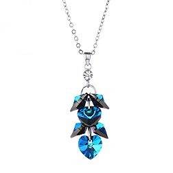 MADE WITH SWAROVSKI ELEMENTS Crystal Heart Necklace Pendants Charm**value R1350**