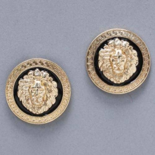 Enamel Lion head stud earrings***LIMITED STOCK***