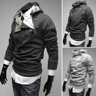 High collar coat 2013 men's jacket (3 Colors)