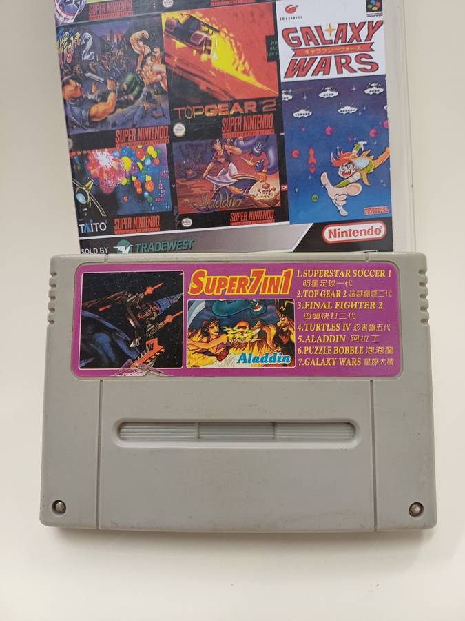 Super 7 in one for Super Famicom (Bootleg)