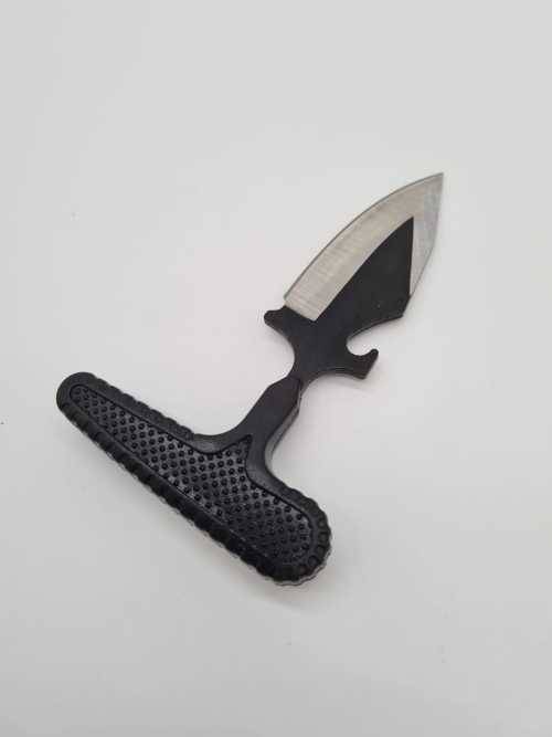 USA Push Hook knife in 440 stainless steel black with Case