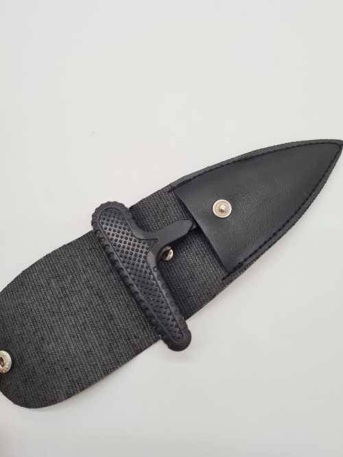 USA Push Hook knife in 440 stainless steel black with Case