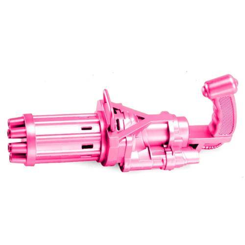 Gatling 8 Hole Bubble Machine Bubble Gun - Pink