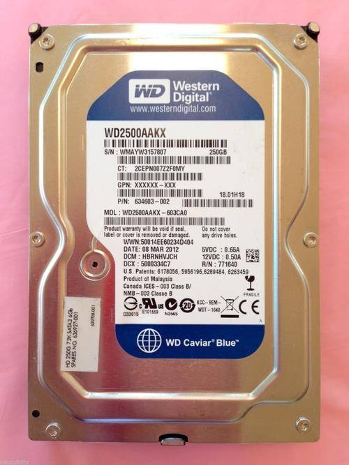 Western Digital 250GB 7200RPM SATA Desktop Hard Drive WD2500AAKS HP 634603-002