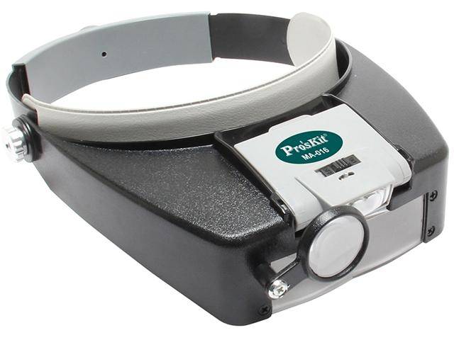 ProKit MA-016 Headband Magnifier Flexible lens combination Detachable LED