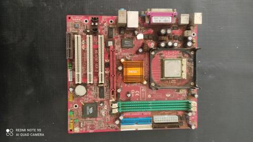 MSI LGA478  Motherboard + Intel Pentium 4 @ 2.8GHz CPU *** Untested Sold as is***Dirty** #0006