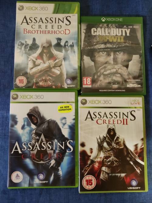 Xbox One S 500GB with Series S Controller and 4 Games + Original Box