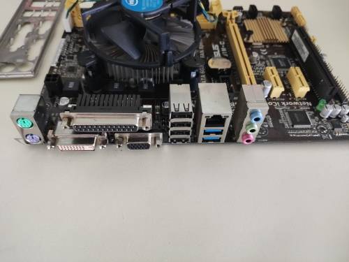 Intel Core i5 4th gen + Asus H81M-C Motherboard + original Intel CPU Cooler + Backplate / IO Shield