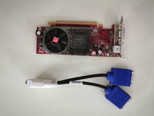 AMD Radeon HD3450 Low Profile Graphics card ***Tested and Working***Dual display***Low Shipping
