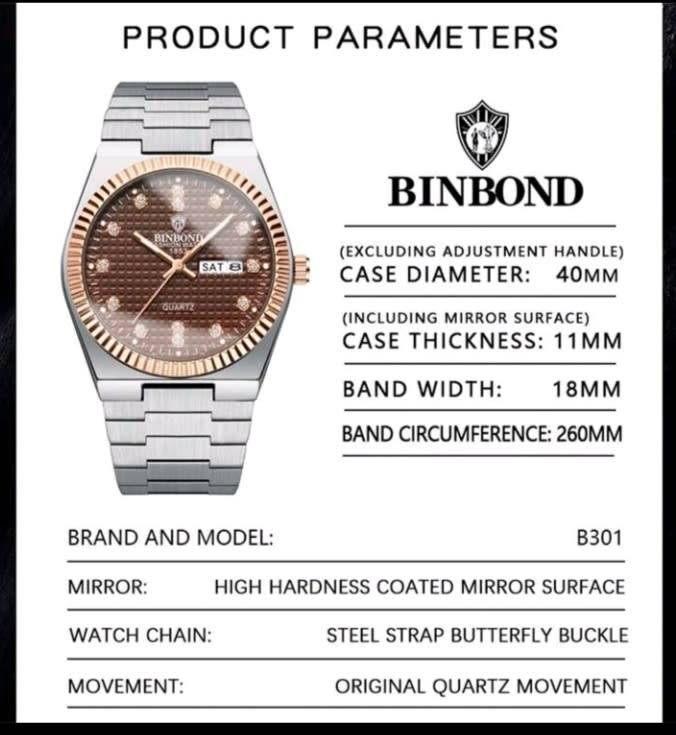 Binbond classic watch