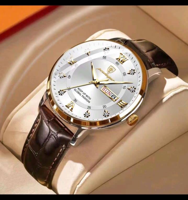 **Poedagar **crocodile embossed fabric strap