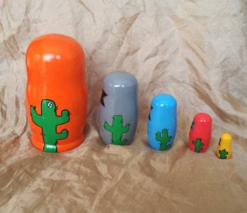 5 Piece nesting dolls -  Karoo