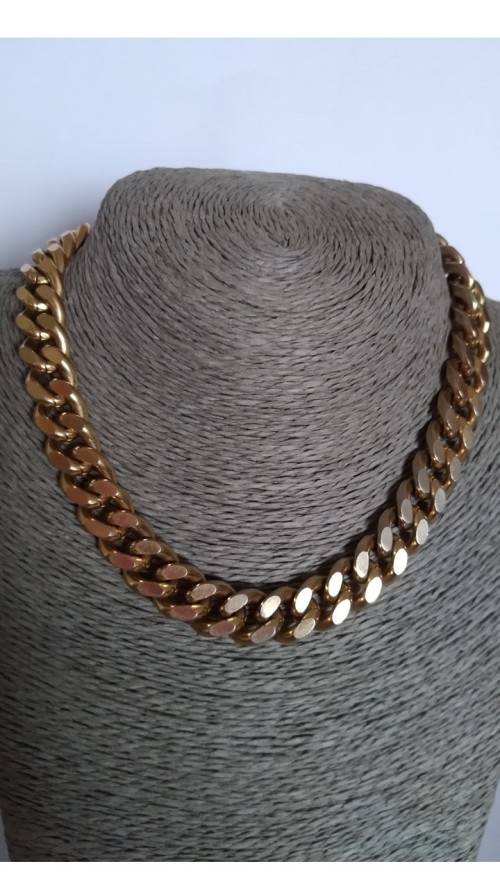 Thick Interlocked Gold Plated Chain