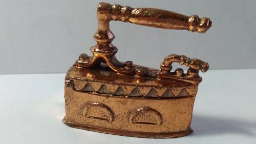 Miniature copper old style iron