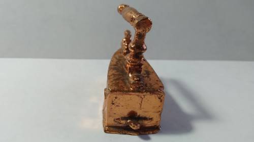Miniature copper old style iron