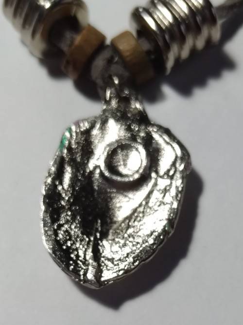 Adjustable leather pewter bracelet  -  Lion