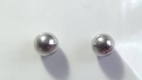 Silver tone studs