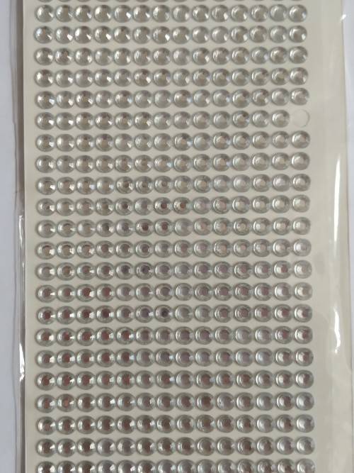 Self-adhesive rhinestone crystals/beads - 6mm