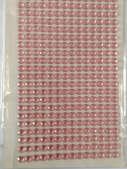 Self-adhesive rhinestone crystals/beads - 6mm