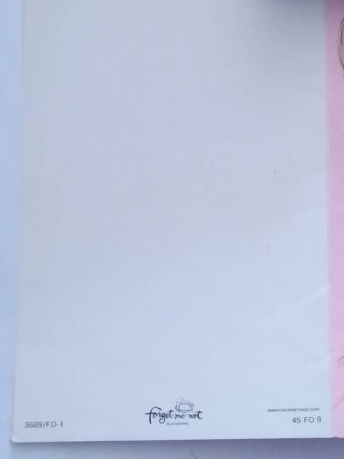 Clearance Sale - Unused - Vadersdag Kaart  + Koevert  18cm x 12cm