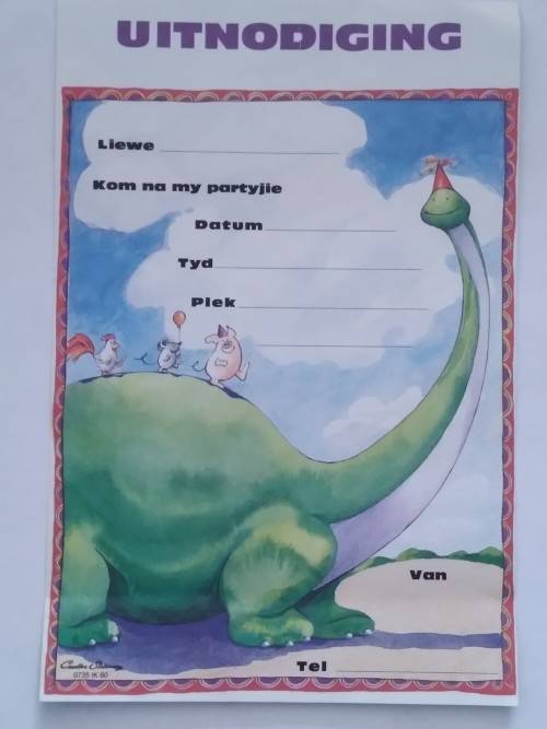 Clearance Sale - Unused - Pos Uitnodigings +  Plakkers