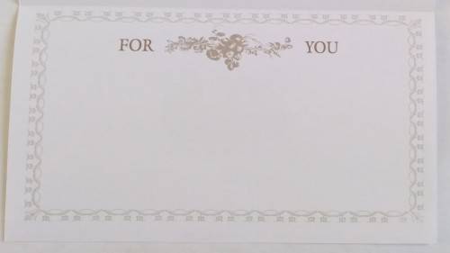 Clearance Sale - General Card  +  Envelope   17.5cm x 13cm