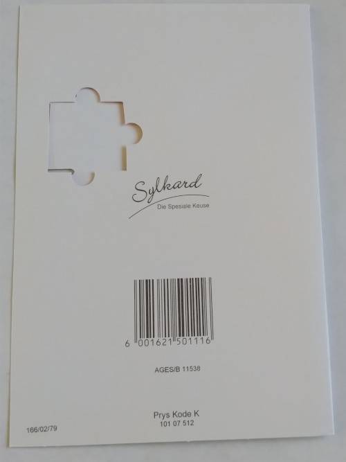 2de Verjaarsdag kaart +  koevert