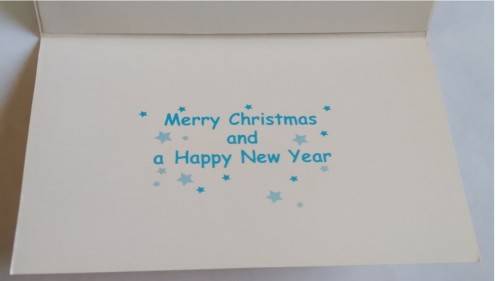 Clearance Sale - Christmas Foto Card  +  Envelope   17.5cm x 13cm