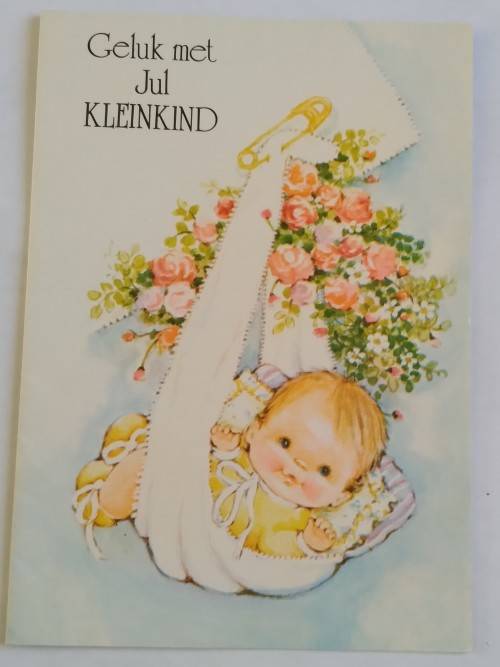 Clearance Sale - Kleinkind Doop kaart + Koevert   16cm x 11.5cm