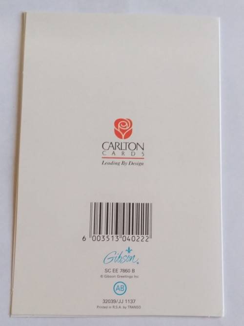 Sympathy card  +  envelope