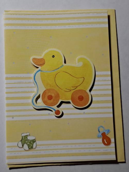 Mini embossed card  +  envelope