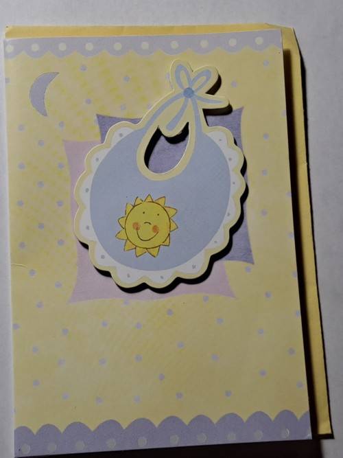 Mini embossed card  +  envelope
