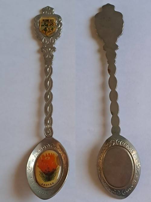 Vintage souvenir spoon -Pilgrims Rest -  Protea