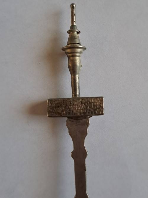 Vintage souvenir spoon - Skytower - New Zealand -  silver plated (?)