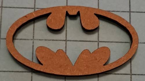 Wooden embellishments - Bat sign a