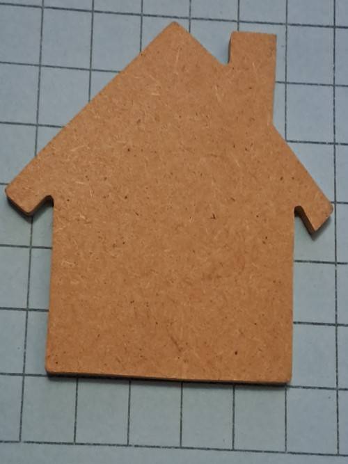 Wooden embellishments - house