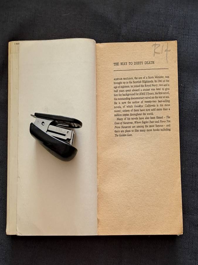 Alistair Maclean -  The Way to Dusty Death -  Paperback/Softcover -  Pages 190   - As per photo`s
