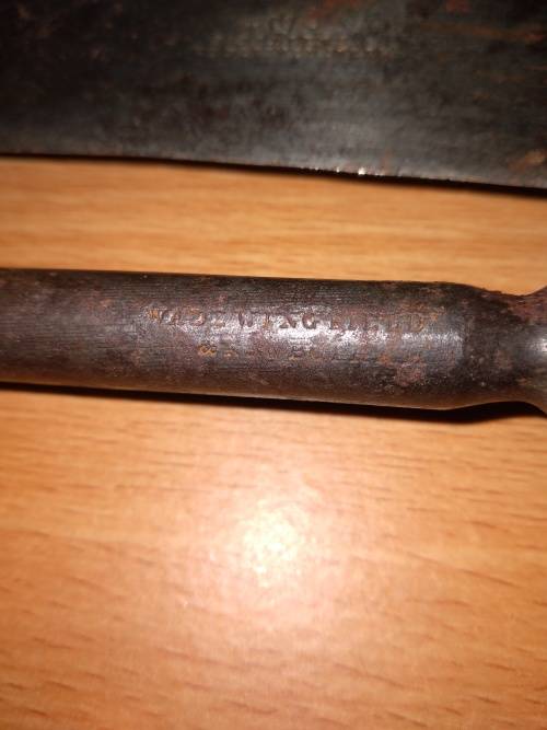 Antique J.Rodgers Carving Knife and Wade Wingfield Robotham Sharpening Steel with Stag Handles