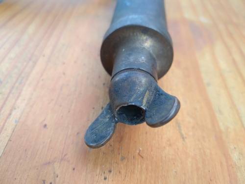 Vintage Brass Water/Pesticide Sprayer with Wooden Handle