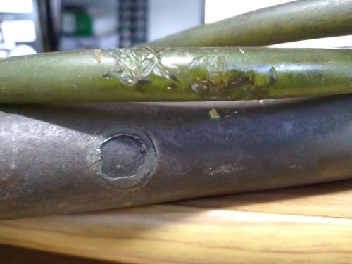 Vintage Brass Water/Pesticide Sprayer with Wooden Handle