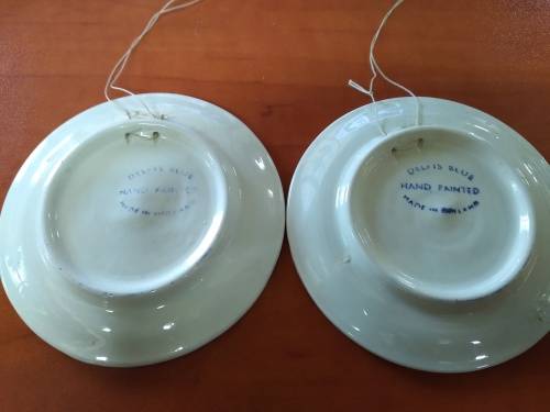 Holland Blue Delft 8,4cm Plate x 2