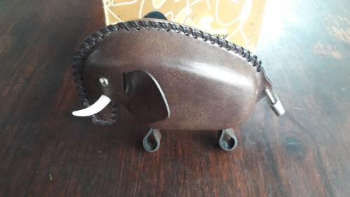 Hand Craft Leatherette Animal Savings Bank