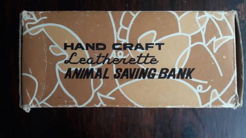 Hand Craft Leatherette Animal Savings Bank