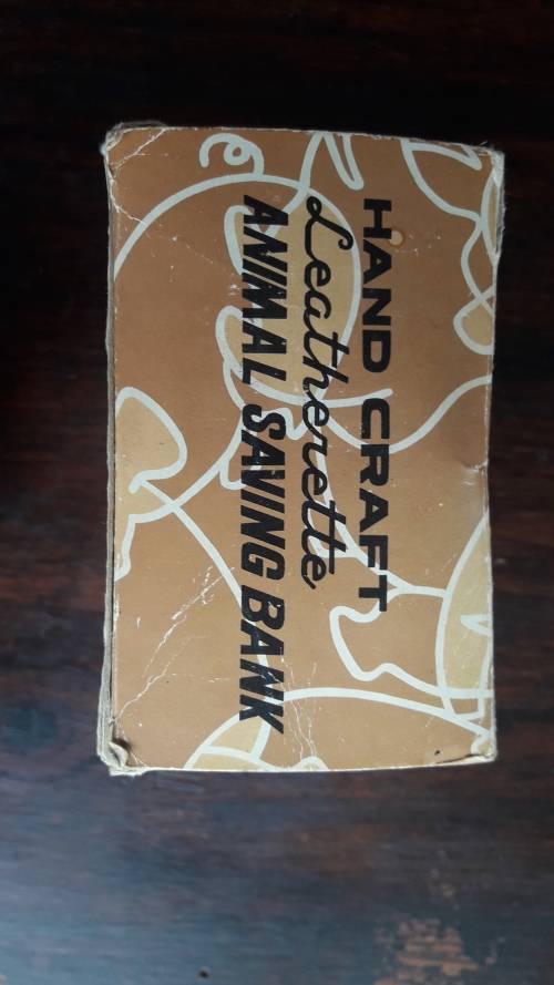 Hand Craft Leatherette Animal Savings Bank